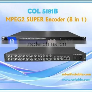 COL5181B MPEG-2/MPEG-4 Digital TV Headend Equipment CATV Encoder (8 in 1) With 8 Channel TS Multiplexing thumbnail-1