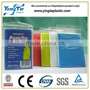 Waterproof Plastic/pe Disposable Raincoat for Men/women/adult/kids thumbnail-4