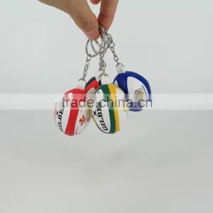 Promotion Cheap Cute Rugby Ball Keychain,2016 Promotional pu Mini Rugby Ball Stress Ball Keychain thumbnail-3