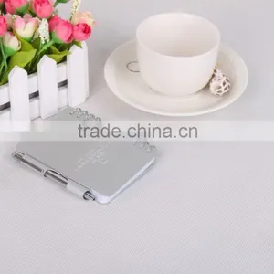 Custom Pocket Aluminum Notepad High Quality Spiral Bound Note Book Printing thumbnail-3