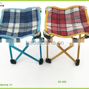 Plaid Cheap Outdoor Folding Stool/Aluminum Tube Compact Fishing Stool thumbnail-1