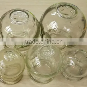 Different Sizs Chinese Traditional Therapy Cupping Glass Cups 5 Set thumbnail-2
