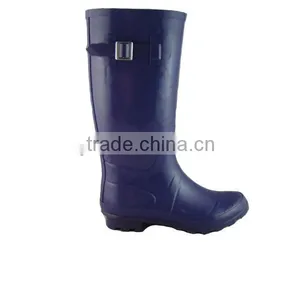 Fashion UK Style Comfortable Pure Purple Women Rubber Boots thumbnail-1