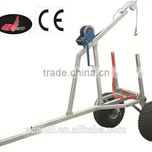 Professional Log Trailer Manufacturer 4W-A07 Log Winch Trailer thumbnail-1