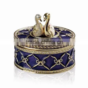 RORO Good Fortune Goose Enamel Metal Craft Jewel Box thumbnail-1