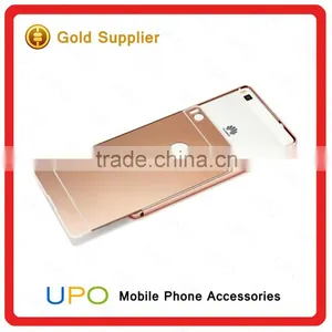 [UPO] Luxury Aluminum 24k Gold Metal Bumper Ultra-thin Mirror Cover For Huawei Honor 7 4C P8 Lite Mirror Case thumbnail-2
