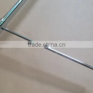 Metal Chrome 15x30 Oval Tube Crossbar Hanging Display Hook thumbnail-3