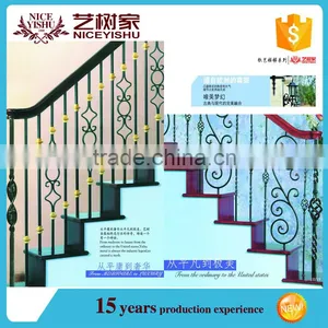 Used Wrought Iron Stair Railing, Baluster Design, Terrace Balustrade on .com Hot Sale thumbnail-4