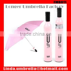 [FMB011] Fashion Umbrella, 22"x8k Wine Bottle Umbrella thumbnail-1