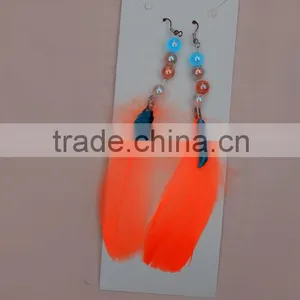 The Elegant Beautiful Feather Eardrop thumbnail-3