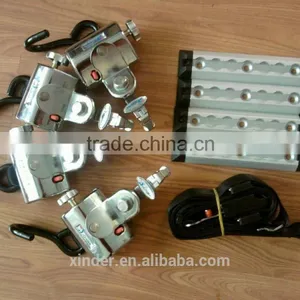 X-801-1 Surface Wheelchair Restraint System Locked in Notched Tracks thumbnail-1
