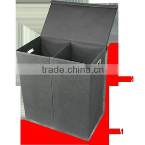 Sturdy Large Rectangle Printed Laundry Basket Hamper, Non-woven Cheap Cardboard Laundry Basket Hamper thumbnail-5