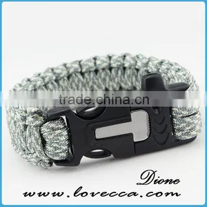 Wholesale Paracord Bracelet With Latest Features Like Compass, Knife , Whistle and Fire Starter thumbnail-4
