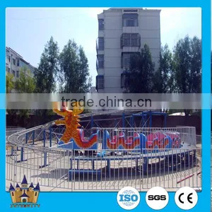 Popular Outdoor Playground Amusement Park Rides Roller Coaster Slide Dragon Electric Train thumbnail-1