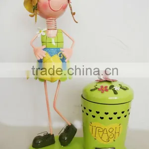 Metal Decor of Garbage Can thumbnail-4