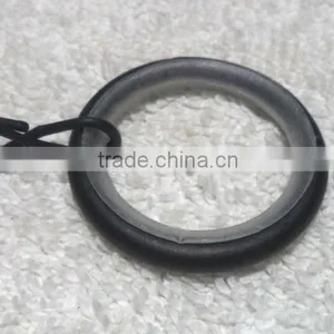 Black Metal Curtain Rings With Hooks thumbnail-1