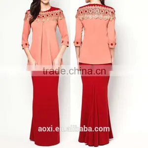 OEM Supply China Red Skirt Wholesale Price Muslim Dress thumbnail-1