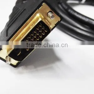 1M HDMI to DVI24+1cable With Two Cores thumbnail-1