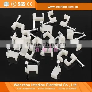 High Quality Plastic Nail Electric Wire Cable Clips thumbnail-3