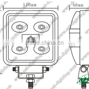 2015 New Design 12v 15w 10v-32v High Lumen Epister Led Work Lamp,15w Led Tractor Work Lights,factory Offroad Led Truck Light thumbnail-4