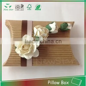 E-flute Packaging Box With Handtag,pillow Box in Small Size thumbnail-1