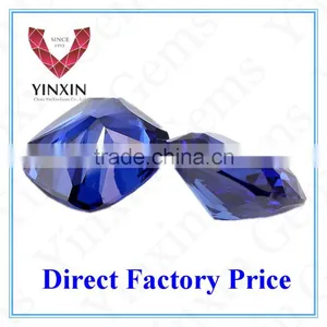 Wholesale Jewellery Diamond Lab Created Cushion Blue Sapphire thumbnail-2