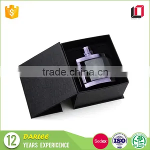 High Quality Black Gold Color Custom Logo Printed Unique Perfume Packaging for Men thumbnail-1