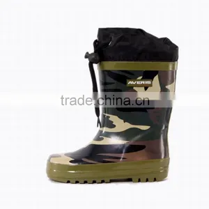 China Made Waterproof Flower Print Unique Kids Shoes Rain Boot Children thumbnail-1