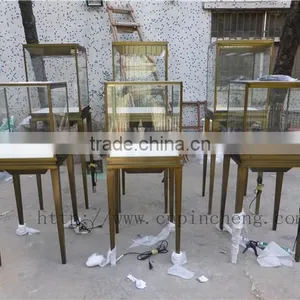 Luxury Store Fixtures Decoration Factory Custom Made Stainless Steel Metal Display Showcase and Stands for Cartier Jewelry thumbnail-5