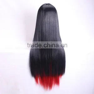 2015 New Fashion Harajuku Cosplay Anime Wig Young Heat Colorfull Ombre Wig Party Synthetic Wigs With Bangs thumbnail-3
