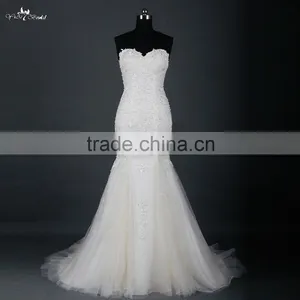RSW878 Suzhou China Custom Made New Model Lace Mermaid Wedding Dress 2016 Bridal thumbnail-1