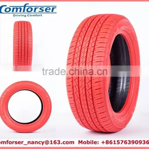 COMFORSER PRC Radial Passenger Car Tire Colored Car Tires Red Yellow Blue Green for Sale thumbnail-1