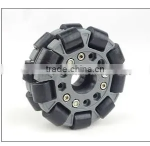 203mm Double Aluminium Omni Directional Wheel W/Bearing Rollers thumbnail-2