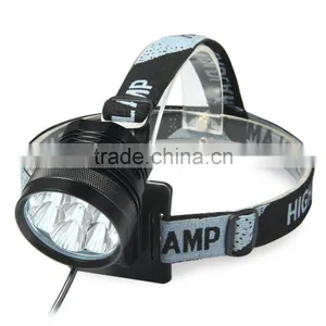 7 LED Rechargble Cycling Front Light 3 Modes 10500lm Headlamp With Lithium Battery Pack - US/EU Plug Camping Bike Accessories thumbnail-2