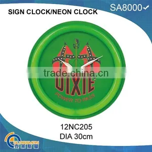 12' Neon Light Wall Clock thumbnail-4