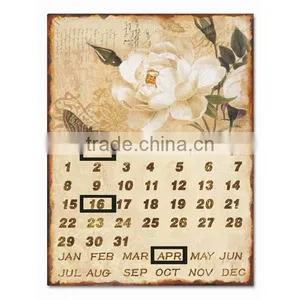 Flower Wall Plaque Home Decorative Plaque Flower Metal Plaque thumbnail-1