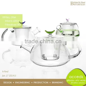Interesting Pyrex Handcrafted Unbreakable Borosilicate Insulated Teapot thumbnail-2