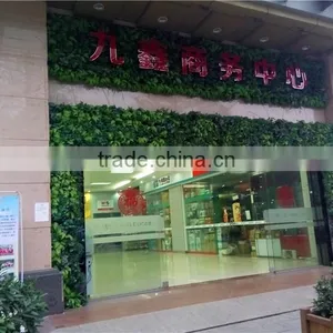 1mx1m New Hotel Decoration Artificial Fire Spring Green Grass Wall EDC1604 03Y08 thumbnail-1