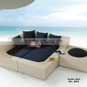 Plastic Rattan Woven Patio Sofa Outdoor Furniture Direct Wholesale thumbnail-2