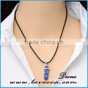 Natural Quartz Crystal Pendant, Druzy Gem Stone Pendant Charms thumbnail-3