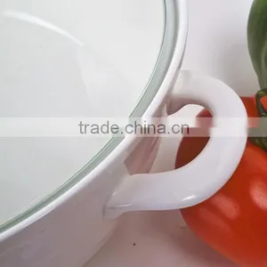 10 Inch Ceramic Stewpot With Glass Lid & Metal Stand thumbnail-3
