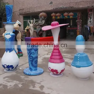 Outdoor Modern Fiberglass Column Decoration thumbnail-3