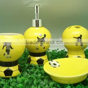 Ceramic Bathroom Set Football Shape thumbnail-1