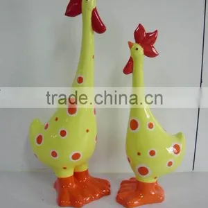 Ceramic Easter Gift, Rooster Decoration, Easter Handicraft thumbnail-1