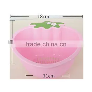New Design Rice Washing Drain Picnic Plastic Fruit Basket thumbnail-2