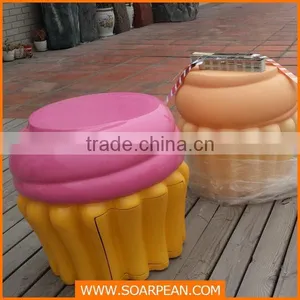 Custom Fiberglass Cup Cake Chair thumbnail-1
