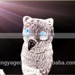 Handcrafts Cyrstal Chinese Anniversary Crystal Owl Model Gifts thumbnail-3