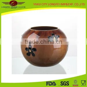 Good Quality Oval Chinese Flower Vase Of Glass Material thumbnail-1