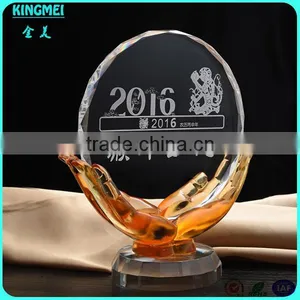 KM-ZP98 Wholesale Custom Simple Design Blank Golden Cup Challenge Cup Crystal Trophy Award for Celebration Souvenir thumbnail-5