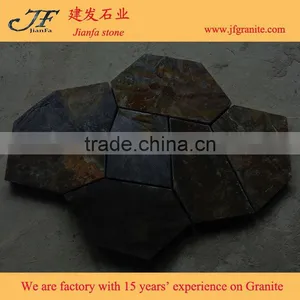 Hot Sales Crazy Paving Rust Color Slate Interior Flagstone Floors thumbnail-2